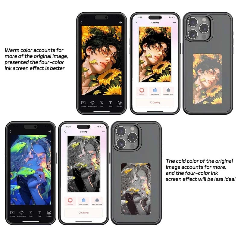 LumixaCase™ – Coque NFC Intelligente avec Écran Personnalisable