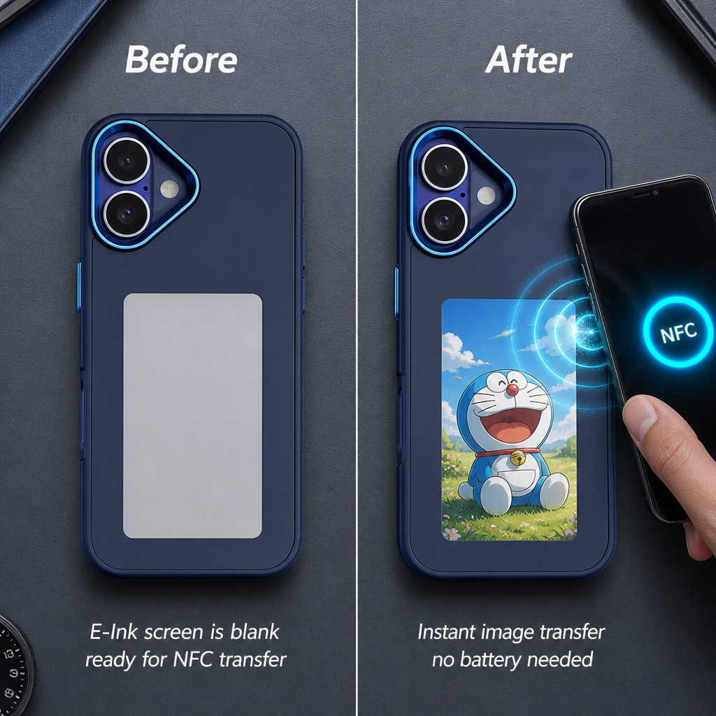 Coque NFC E-Ink iPhone 16 Pro Max